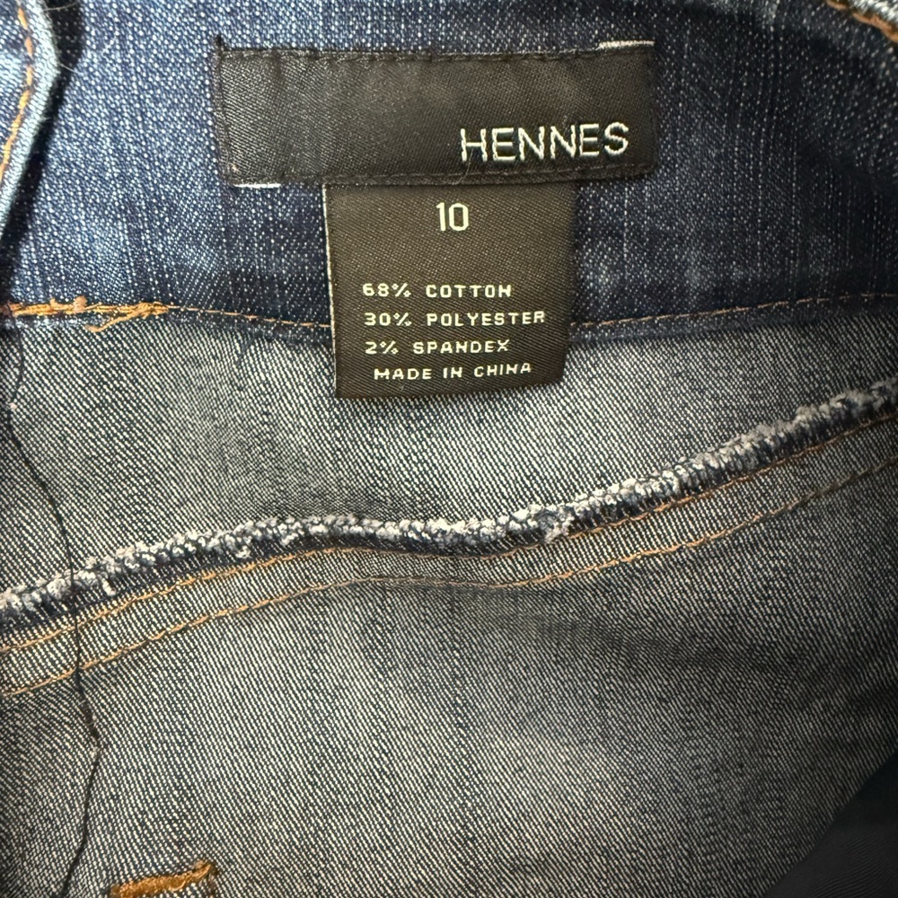 Classic Blue Denim Pencil Skirt - Picture 2 of 7